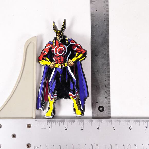 FiGPiN My Hero Academia All Might Silver Age Anime Collectible Enamel Pin 6" - Picture 3 of 4